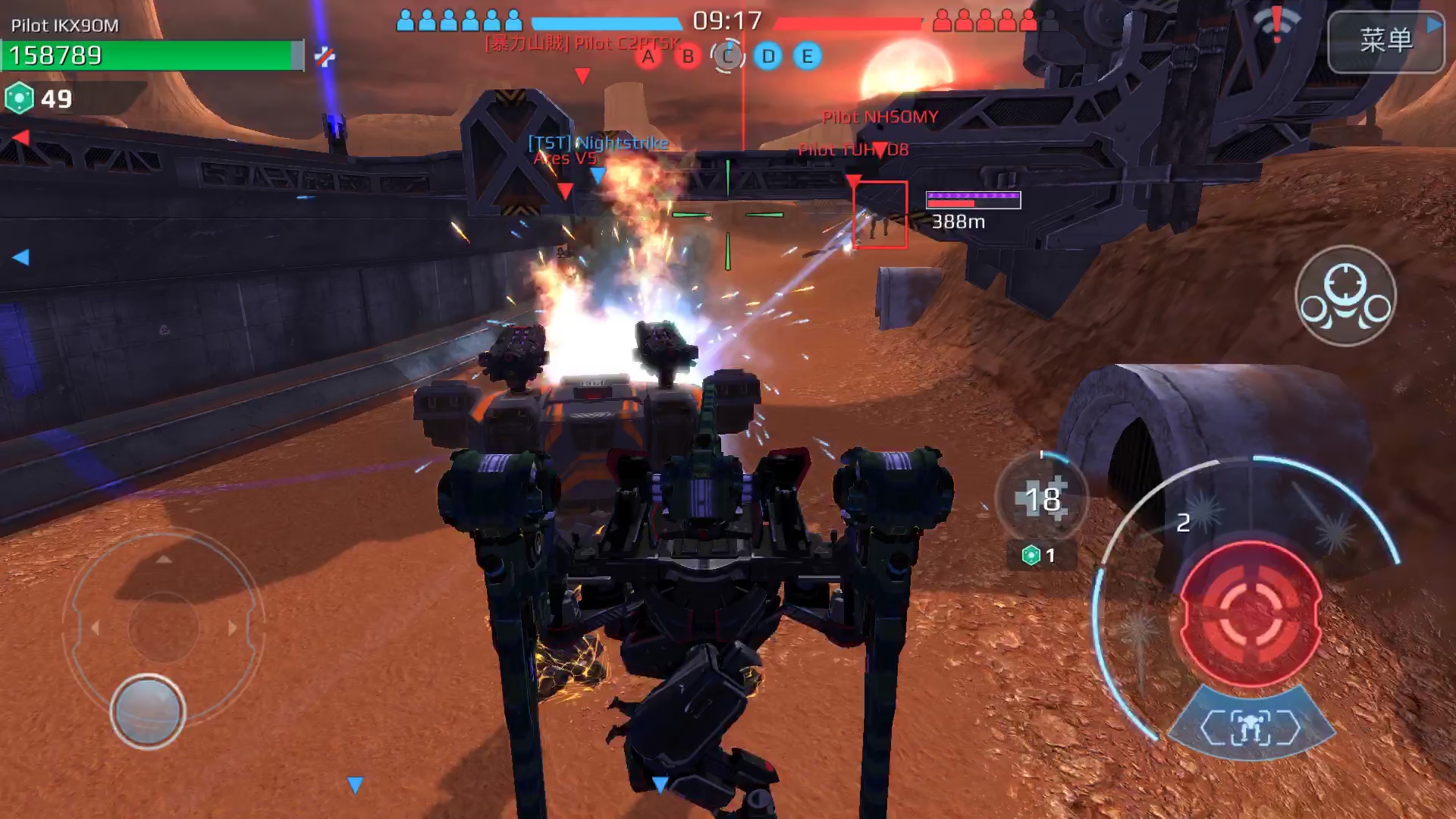 war robots测试服 在测试服里练练猎鹰