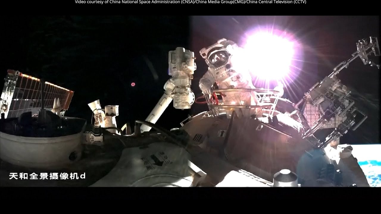 航天新闻速递 Shenzhou13 mission's second spacewalk begins哔哩哔哩bilibili