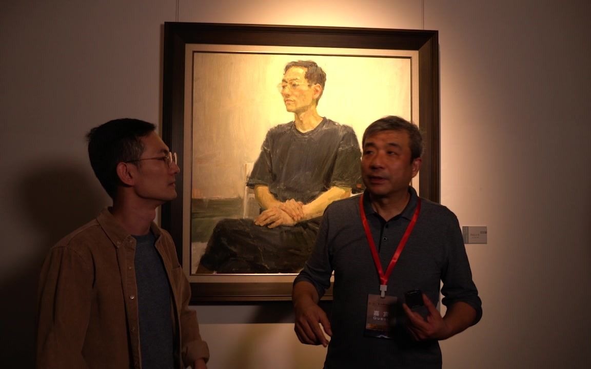 [图]国美教授六人油画展，何红舟等艺术家现场导览，学习大触的创作灵感