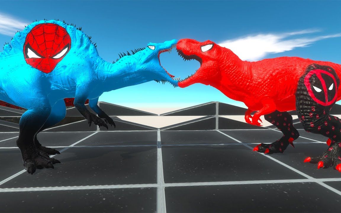 绿巨人 vs. 死侍霸王龙 - 动物起义战斗模拟器arbs mod模组