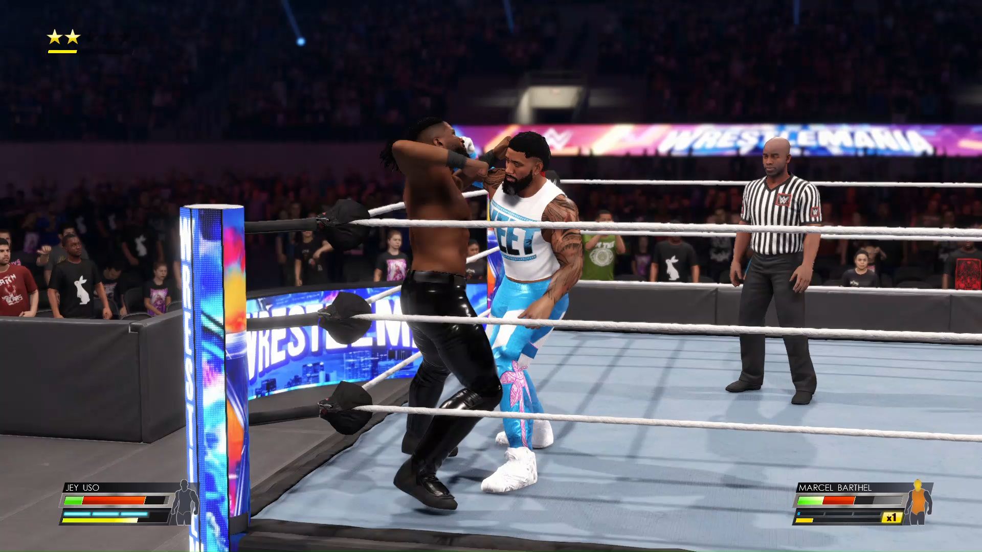 wwe 2k22 杰乌索vs特里克威廉姆斯 两大人气王的对决
