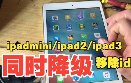 mini1,ipad2,ipad3(移除id)同时都需要降级到8.4.1,各有所需哔哩哔哩bilibili