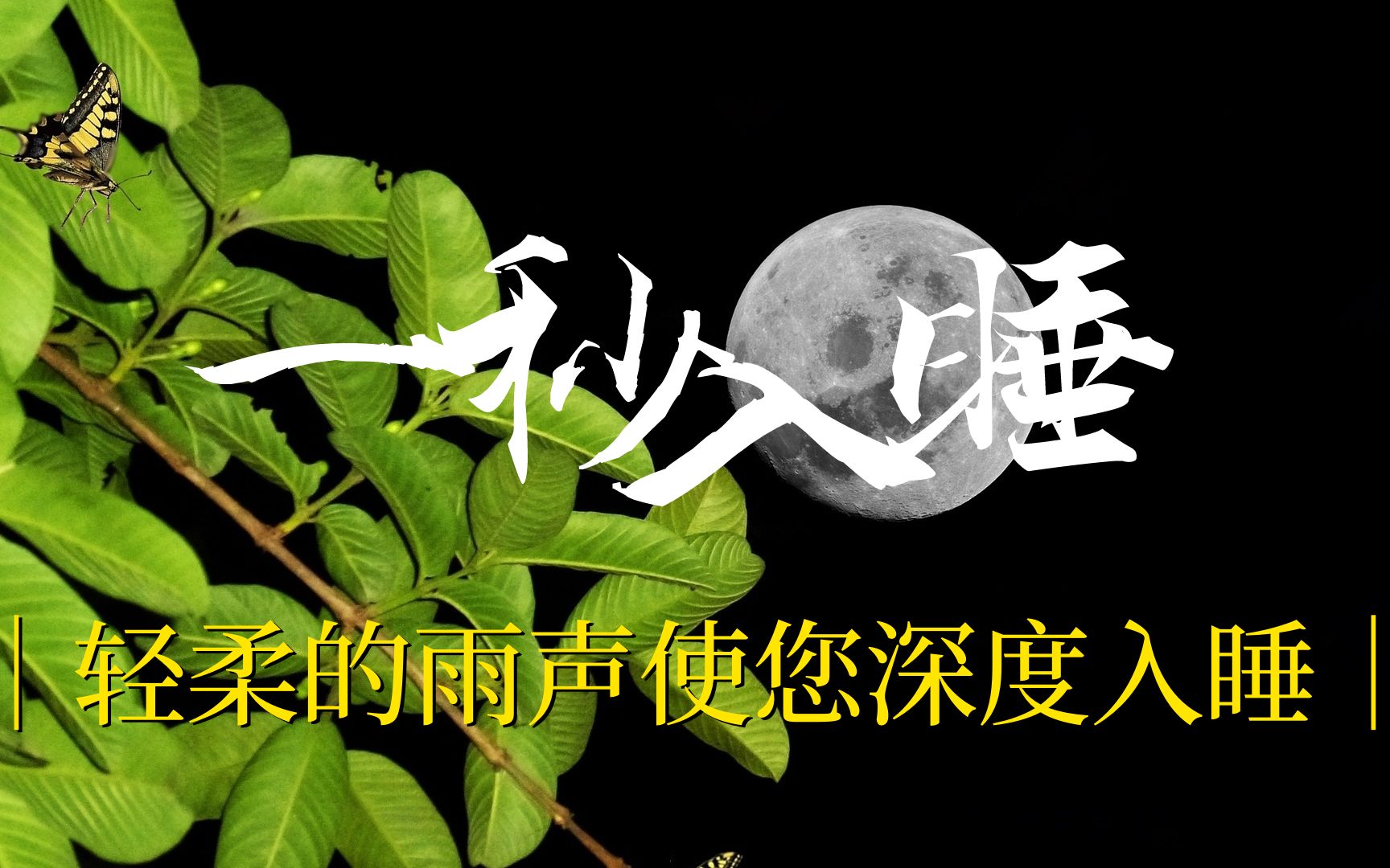 一秒入睡丨神奇的雨声丨助眠音乐丨快速入睡丨优美的钢琴曲