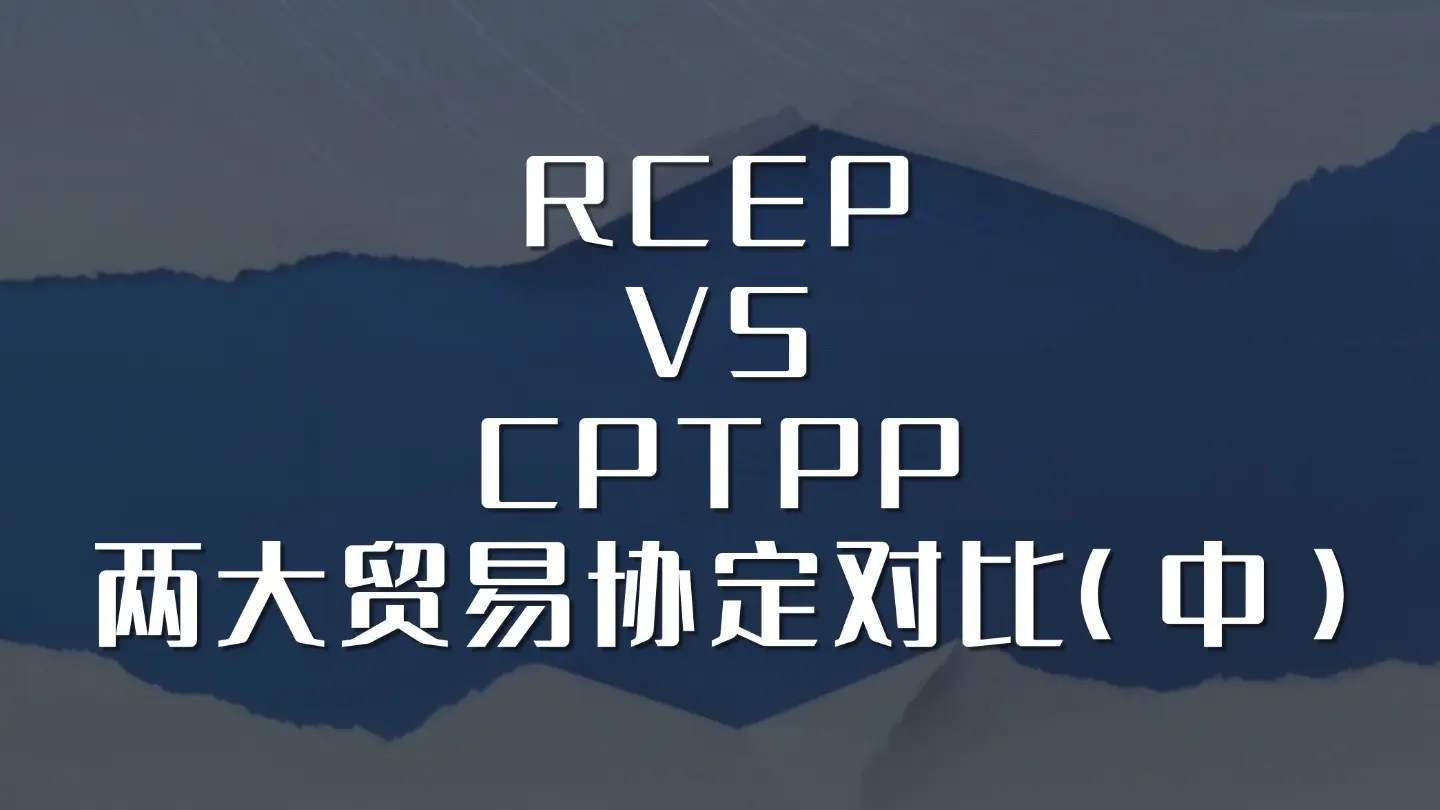“RCEP”VS“CPTPP”两大贸易协定的对比（中）_哔哩哔哩_bilibili