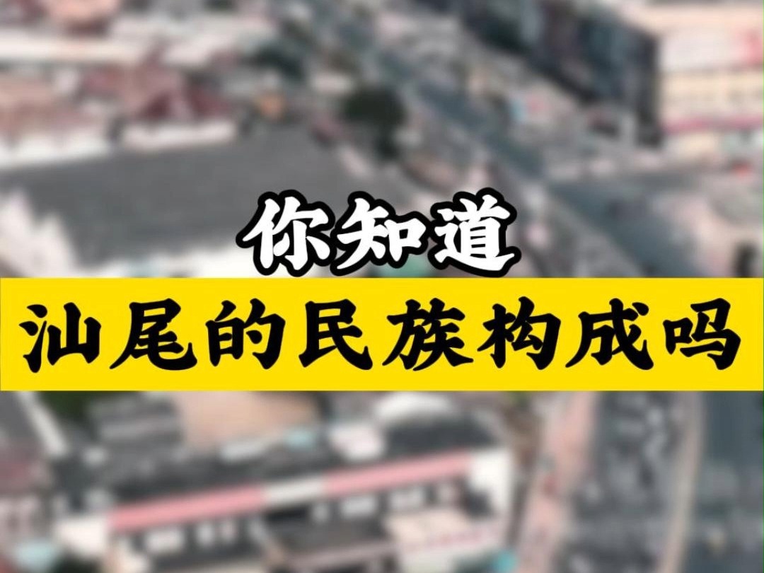 汕尾居住人口属于39个族别,其中少数民族....哔哩哔哩bilibili