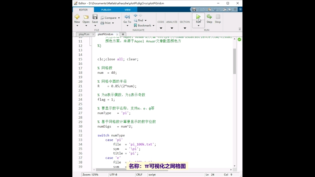 MATLAB科研绘图之圆周率š„可视化哔哩哔哩bilibili
