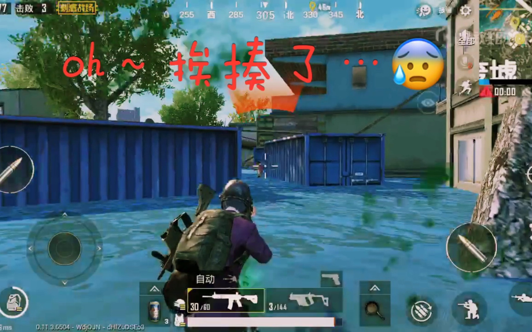 圆滚滚吃鸡精神病之歌想不到的菜鸡吃到了鸡想不到的扫射那么给力