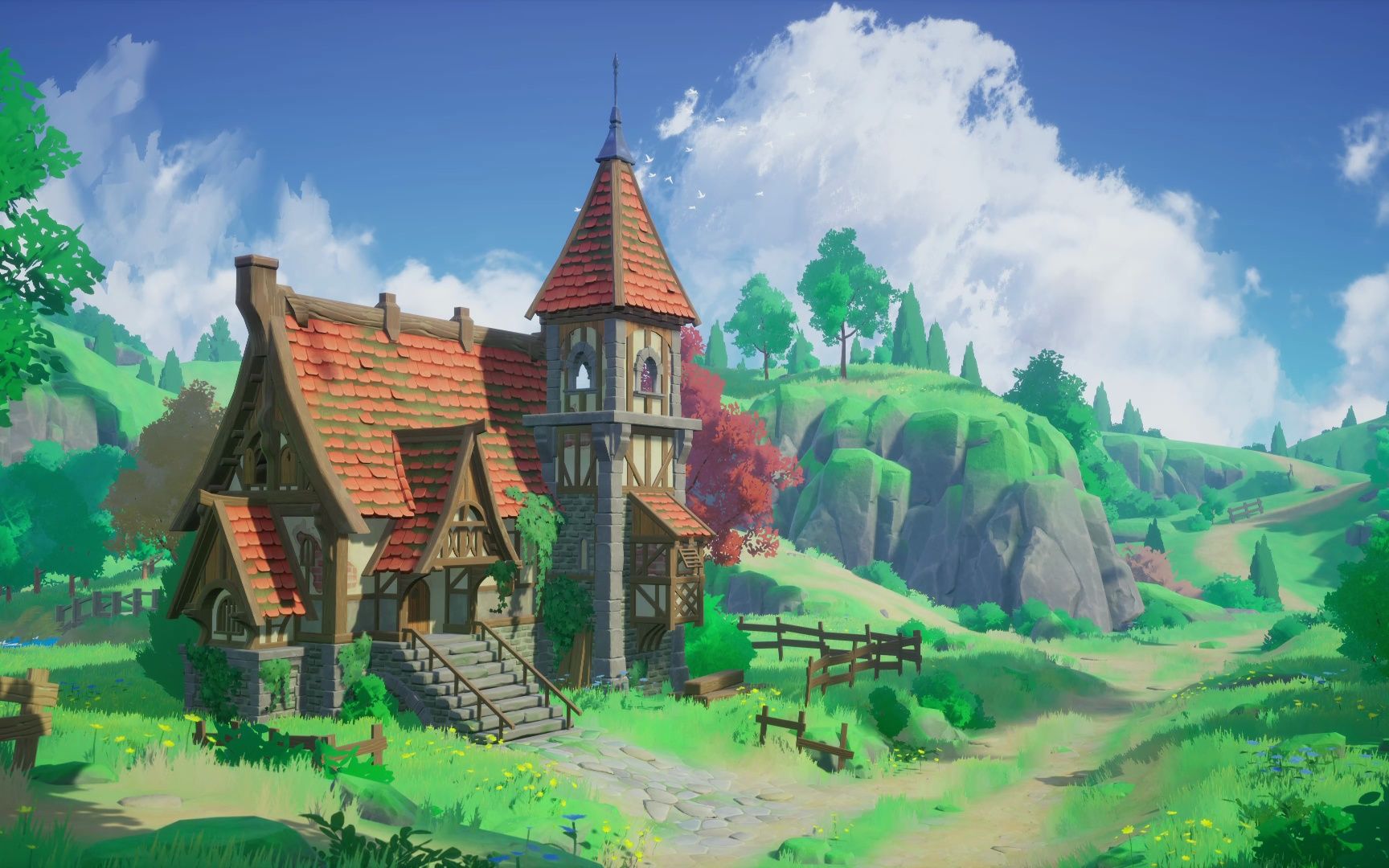 ue4风格化场景-拉恩laen-拉恩laen-哔哩哔哩视频