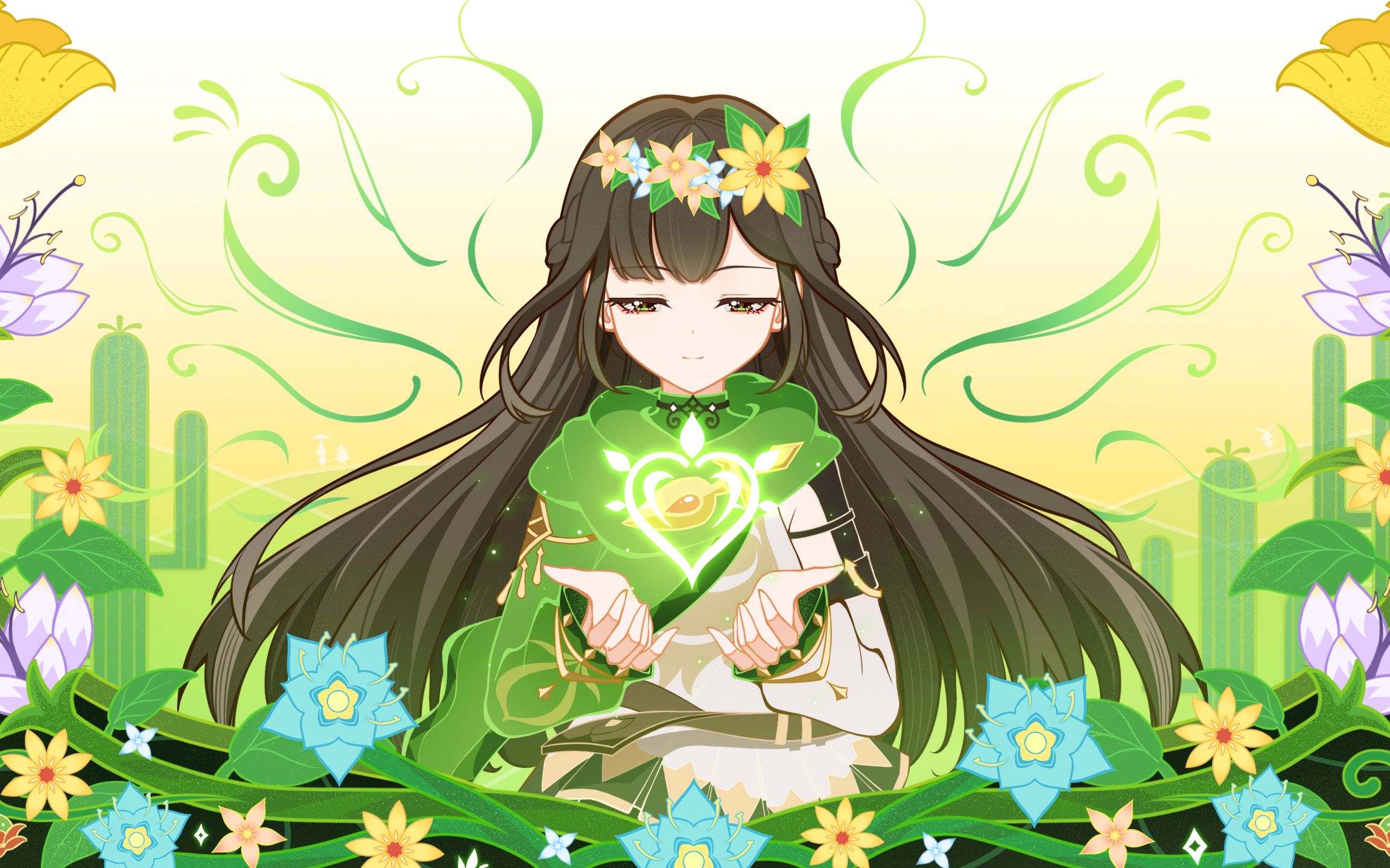 【原神/动态壁纸】绘制过程|拉娜-神之眼