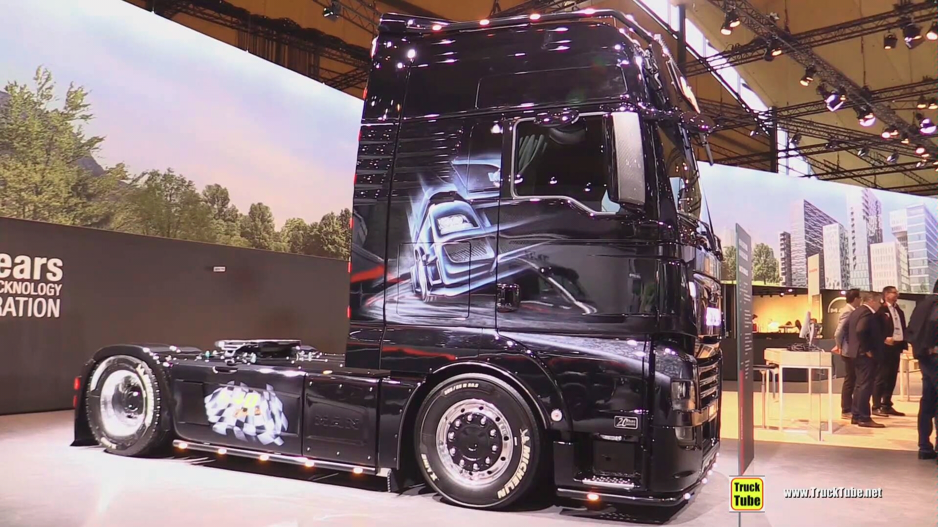 卡车2020曼恩man640blackliontgx车展实拍