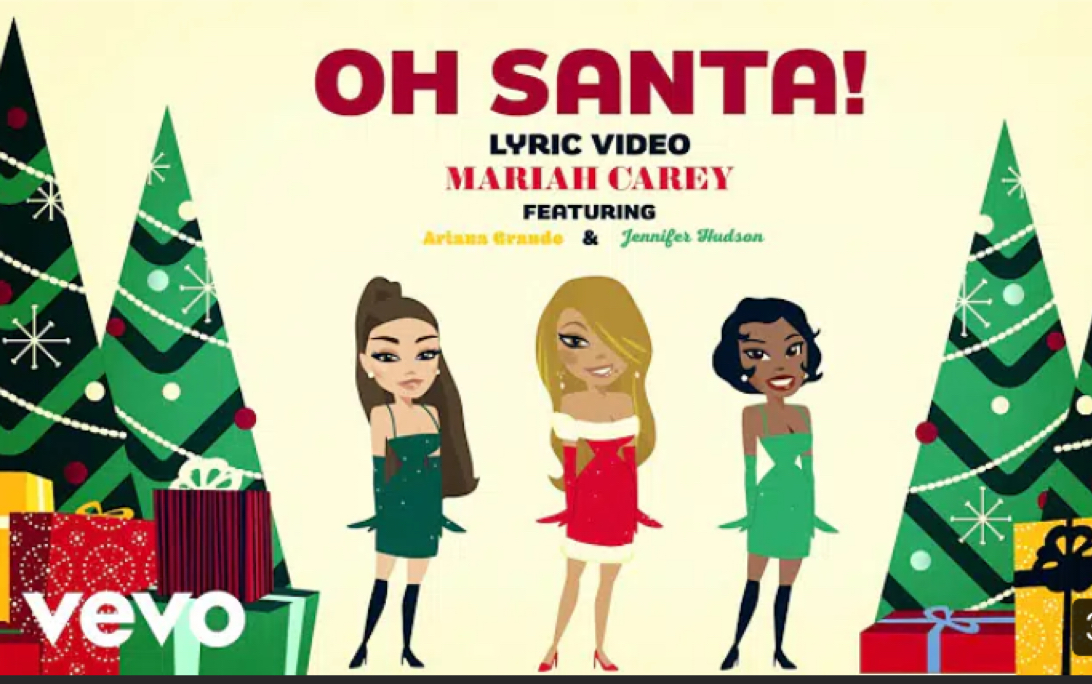 [图]【MV】Oh Santa！官方动画歌词版Mariah Carey/Jennifer Hudson/Ariana Grande牛姐肥花a妹