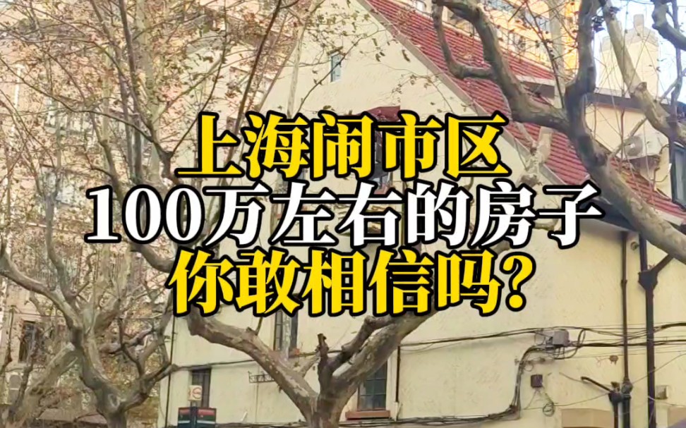 上海闹市区,100万左右的房子,你敢相信吗?哔哩哔哩bilibili