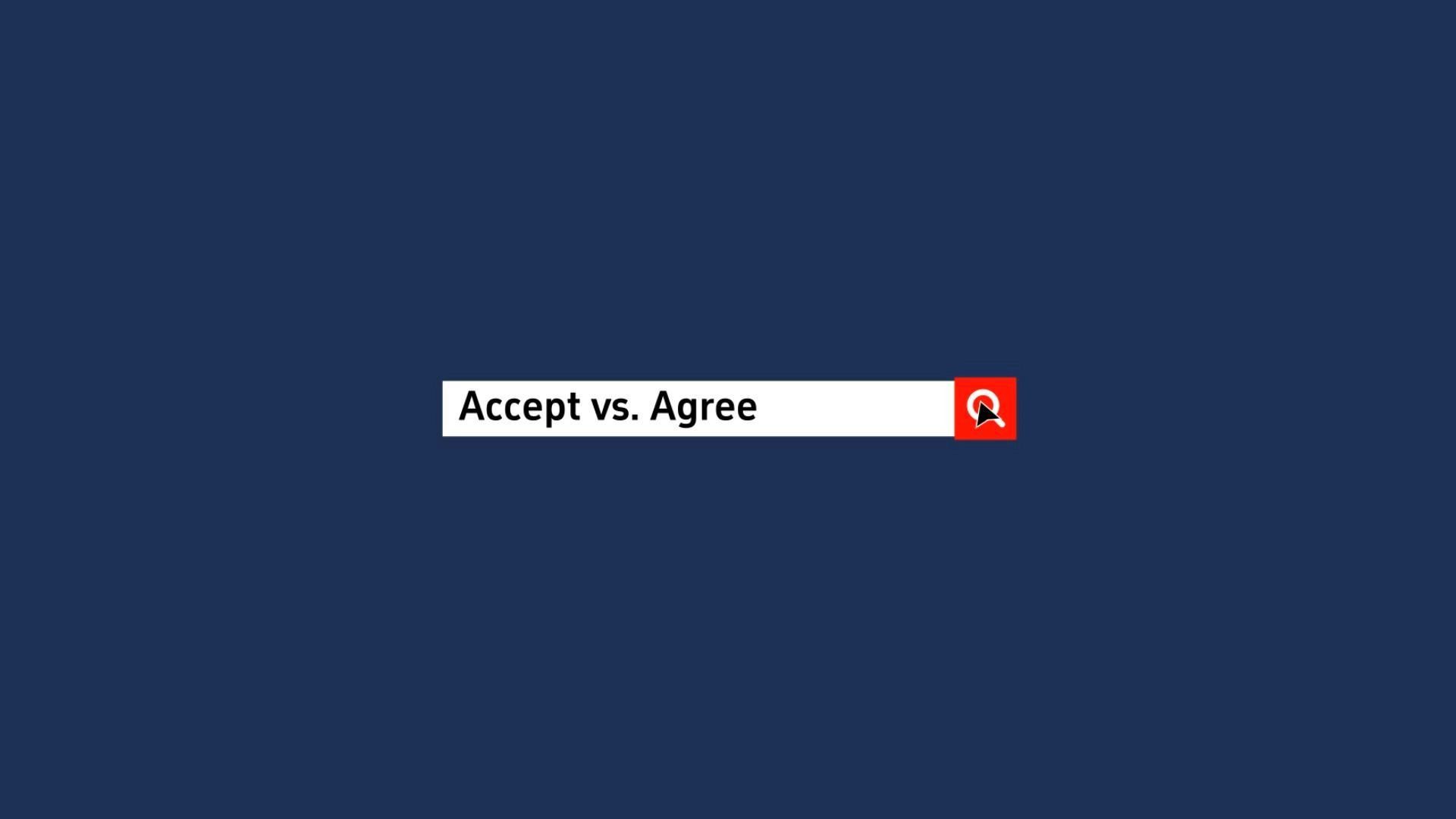 英语近义词辨析 《accept vs. agree》
