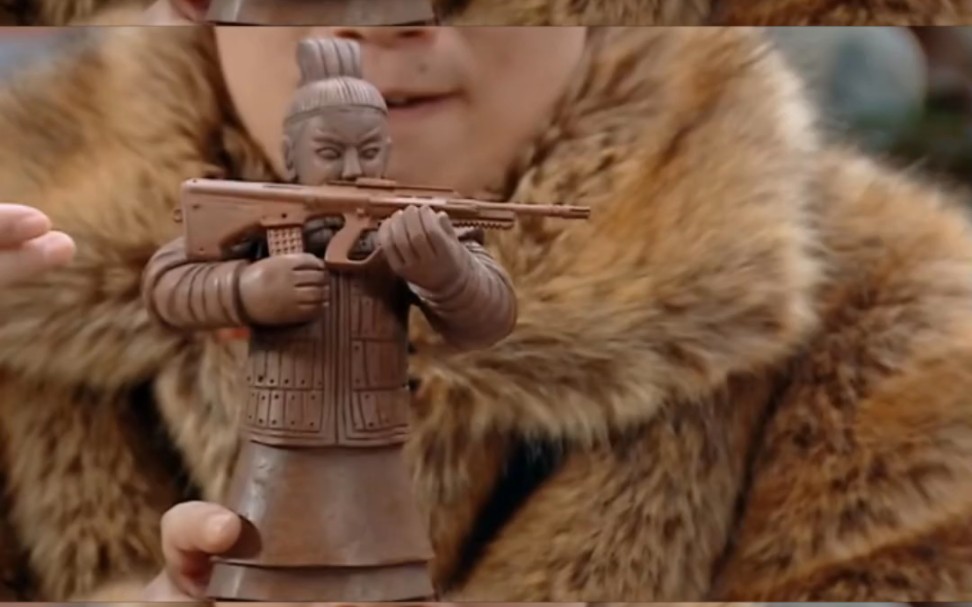 兵马俑带冲锋枪指兵马俑中的特种兵(六)