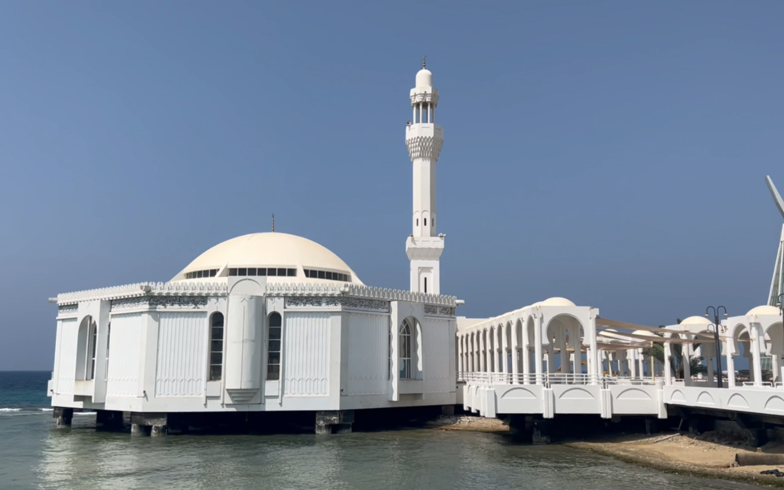 沙特吉达红海 海上清真寺