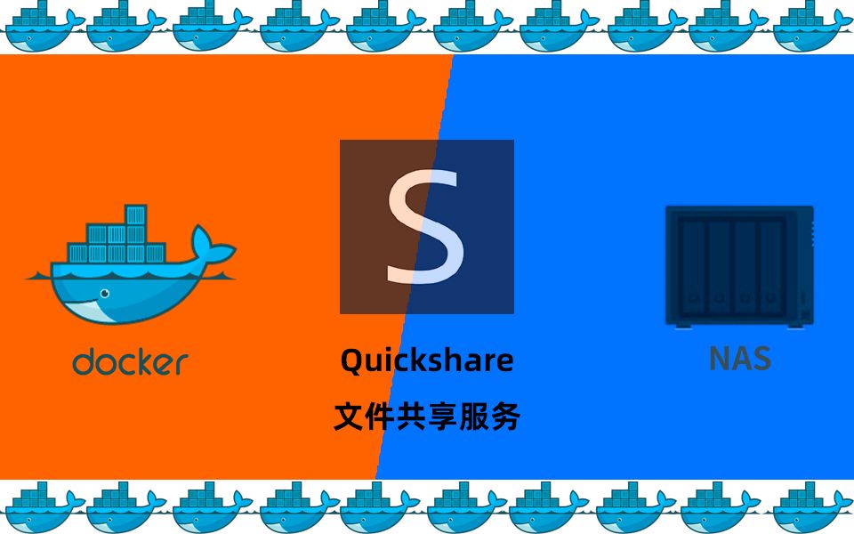 文件共享服务支持断点续传Quickshare群晖NAS搭建docker哔哩哔哩bilibili