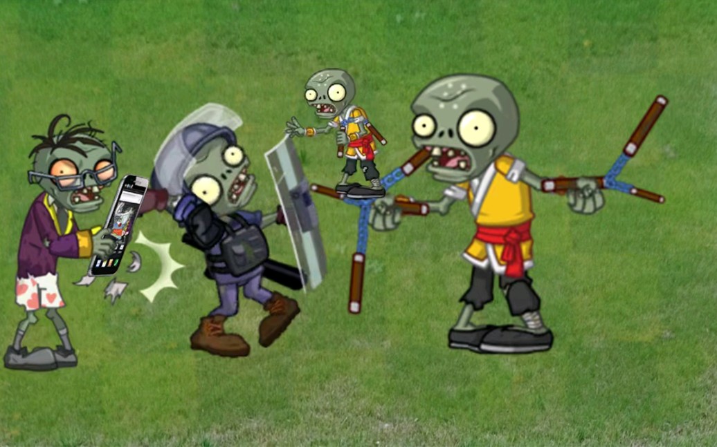 pvz2植物大战僵尸:快使用双节棍哼哼哈哈