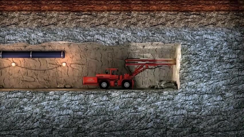 活动作品隧道修建重要的工法之一钻爆法