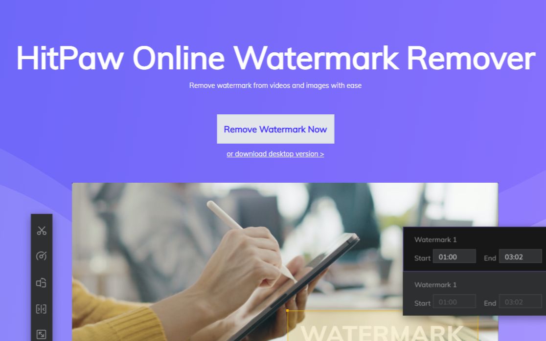 [图]视频和图片移除水印软件HitPaw Watermark Remover