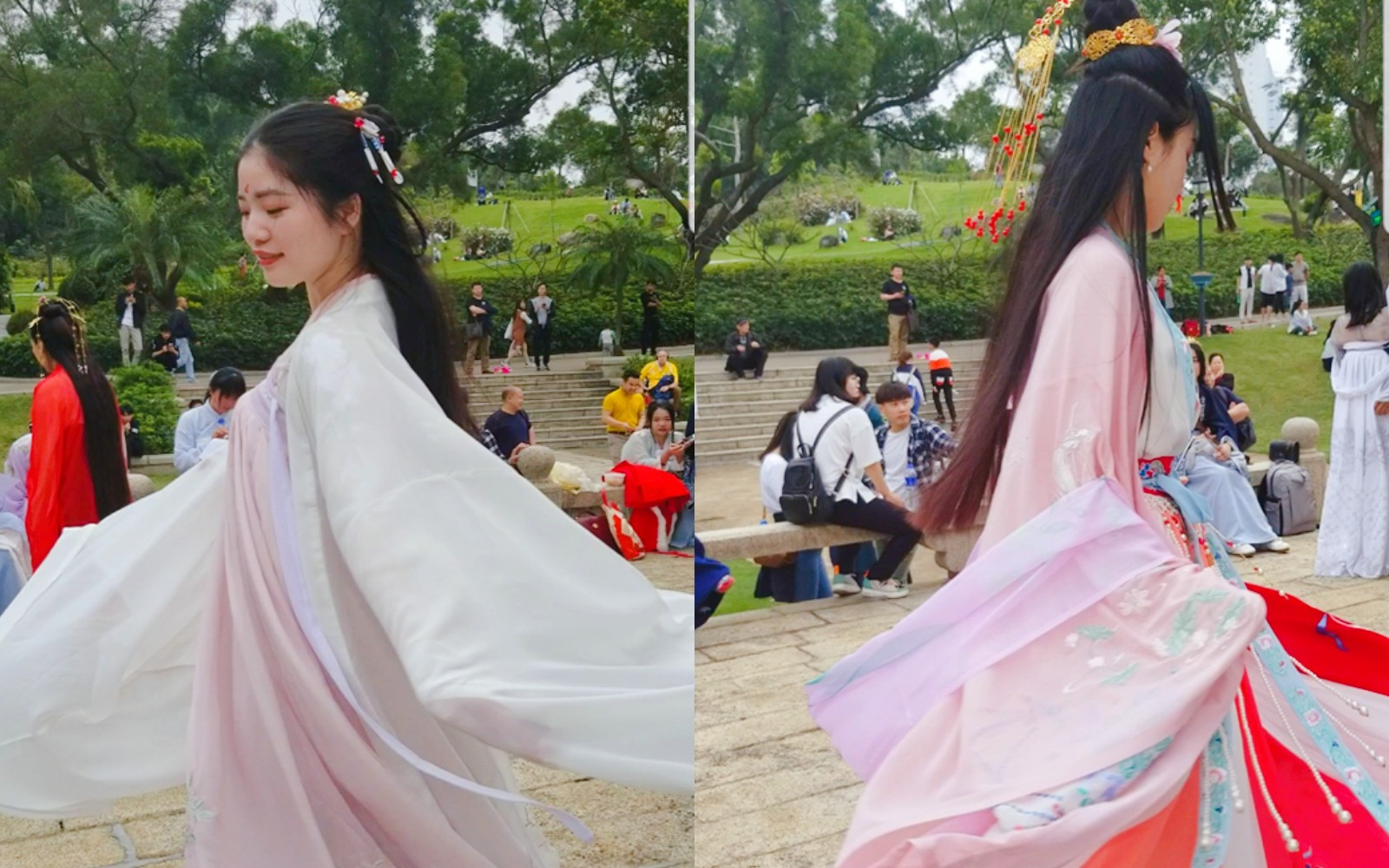 [图]【汉服.花朝节】震惊！漂亮小姐姐为何集体转圈