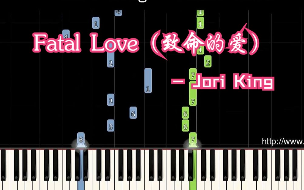 [图]Jori King - Fatal Love (致命的爱) 钢琴独奏曲(简谱)+瀑布流(简介附谱)