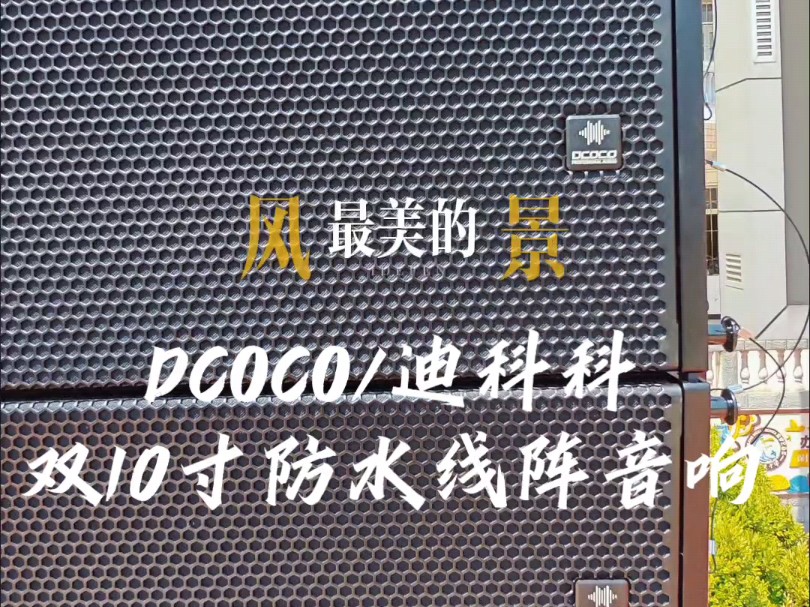 DCOCO/迪科科 双10寸 三分频 户外防水线阵音箱 #学校操场防水音响系统#专业演出舞台灯光音响系统设备哔哩哔哩bilibili