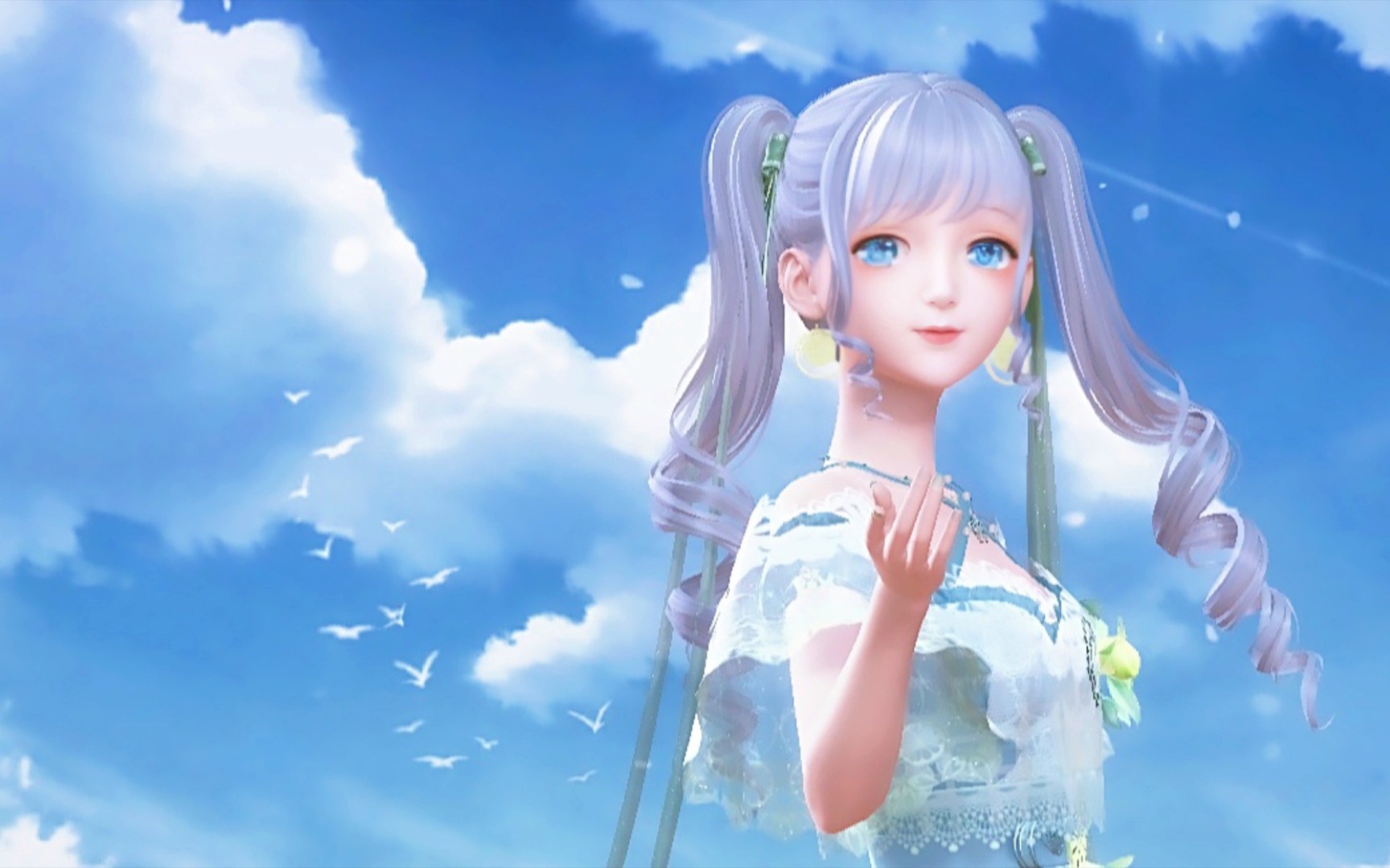 【闪耀暖暖】青蓝色系小姐姐哦_手机游戏热门视频