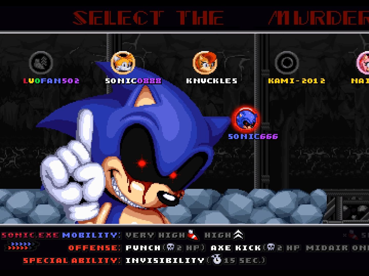 exe【索尼克同人联机游戏全地图角色演示】sonic.