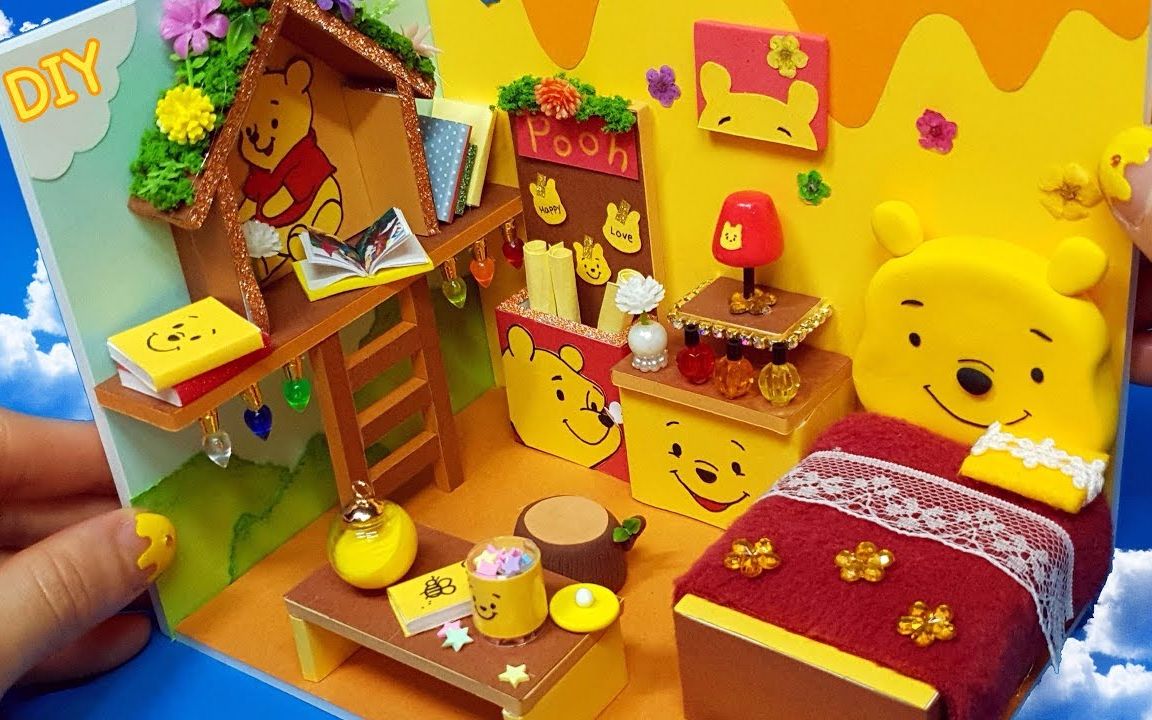 【搬运】heekkong制作维尼小熊主题房间winnie pooh room decor哔哩哔哩bilibili