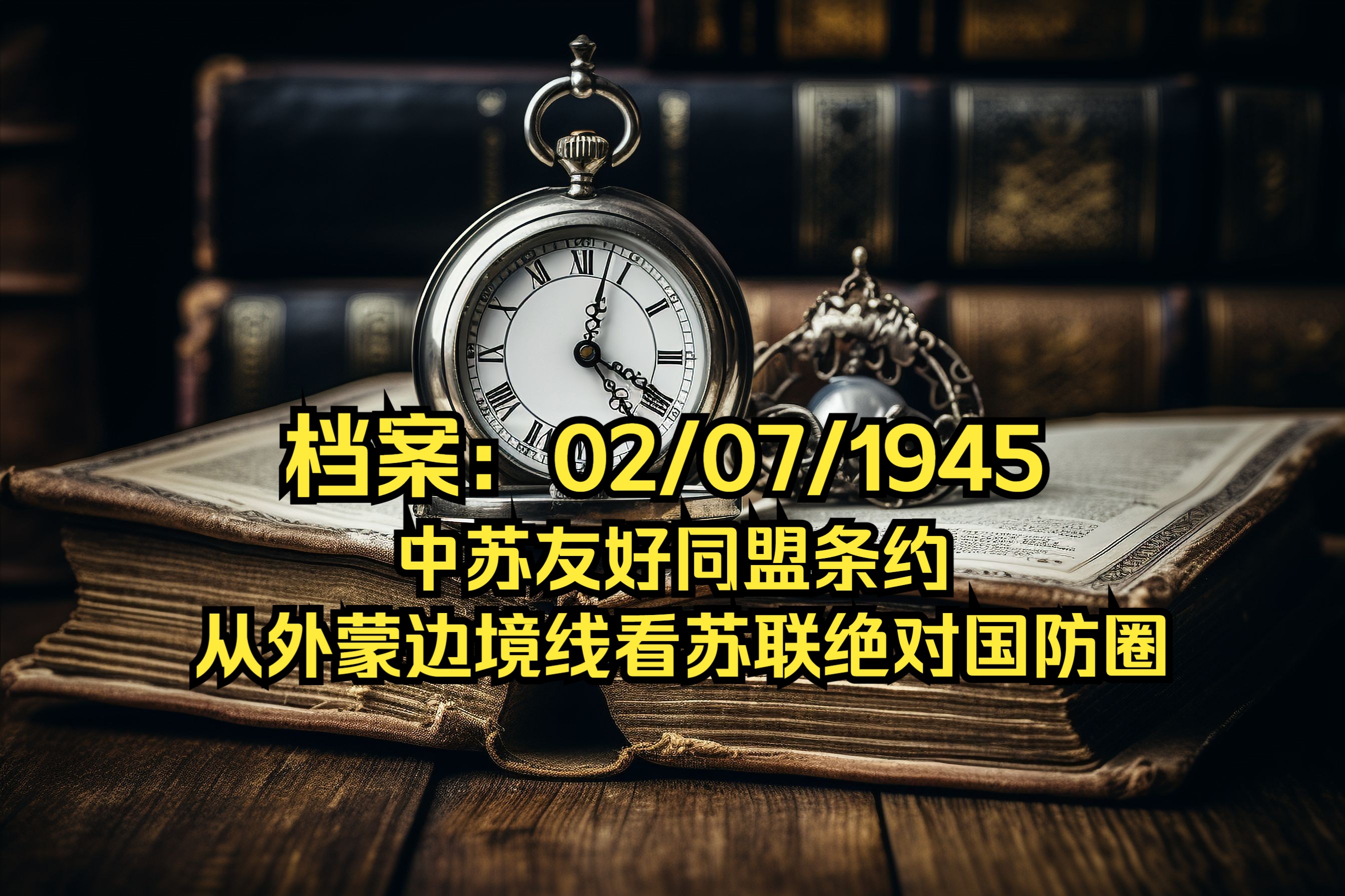 [图]档案：详解中苏友好互助条约，从外蒙边境线看苏联绝对国防圈