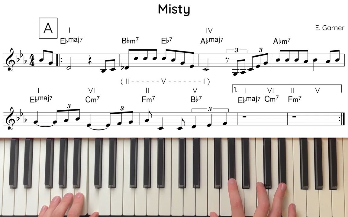 [图]爵士钢琴「Misty」解析&教学