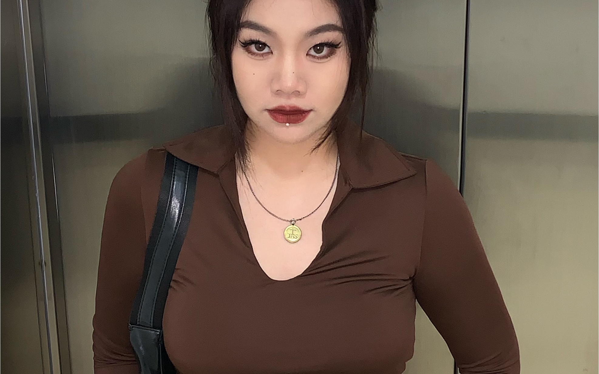 活动作品微胖棕色系穿搭yyds