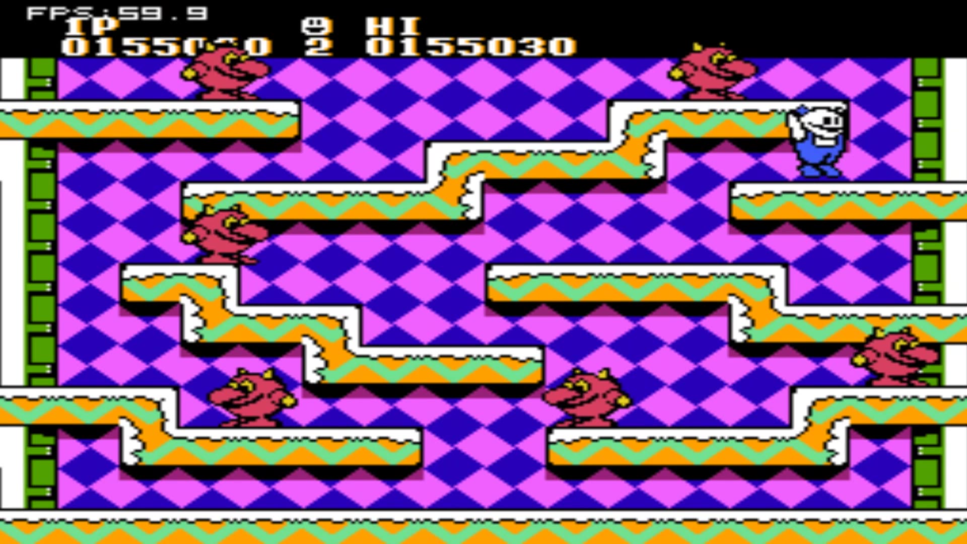 雪人兄弟snowbrosfc怀旧经典游戏