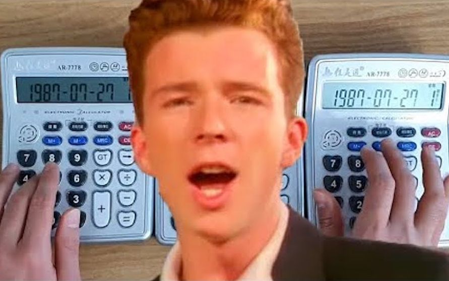 [图]用3台计算器演奏Rick Astley《Never Gonna Give You Up》