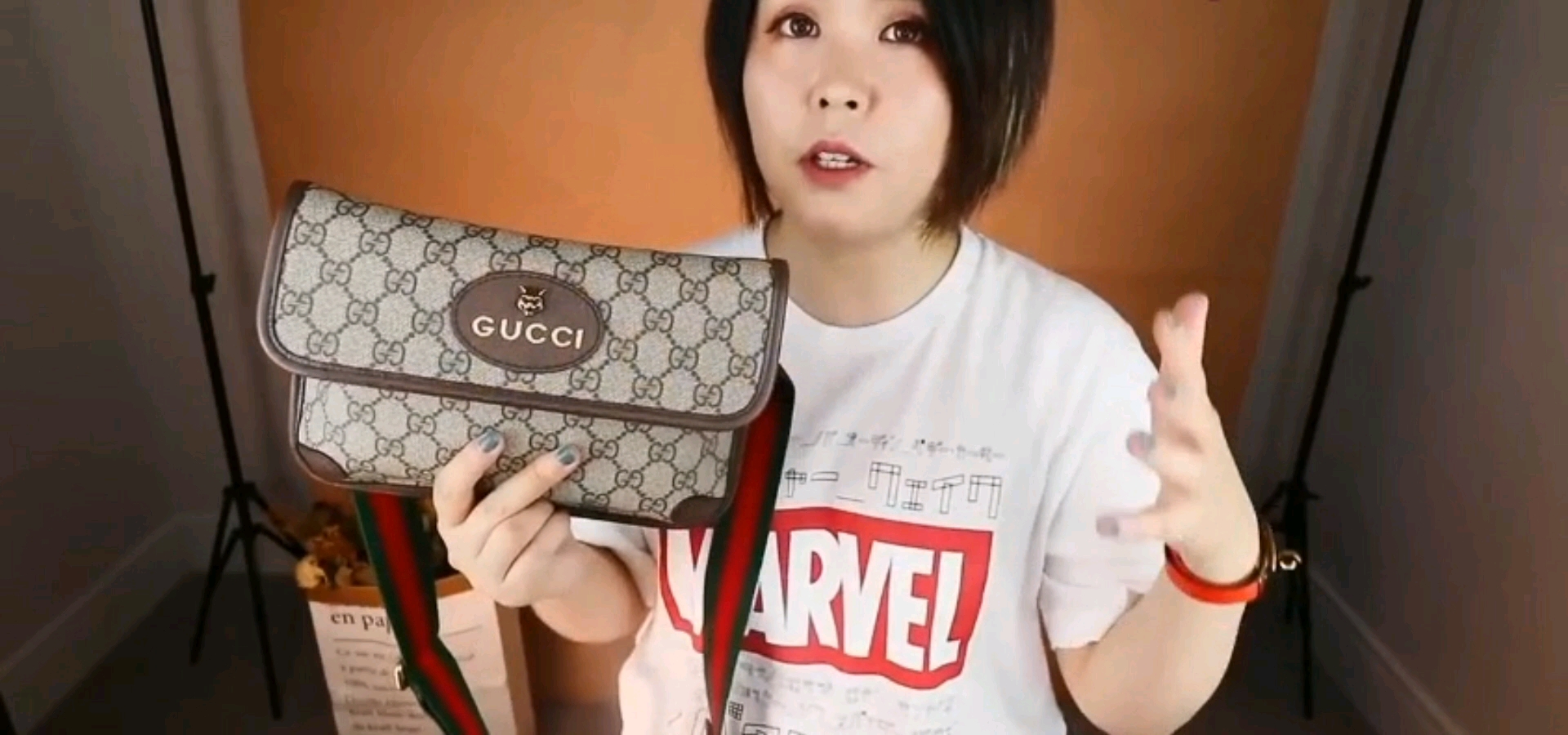 开箱古驰Gucci虎头包包,人生第一个大牌包包哔哩哔哩bilibili