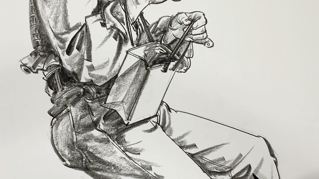 速写教学:牛仔裤画法