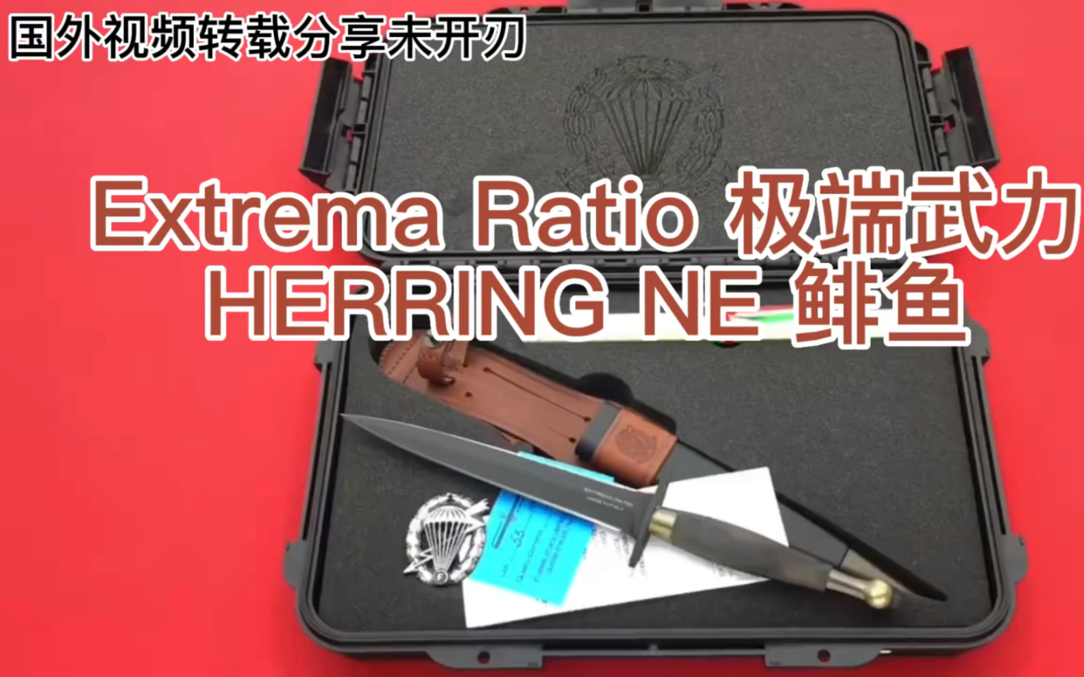 国外视频转载Extrema Ratio 极端武力 HERRING NE 鲱鱼 双锋战术突击队匕首 鲱鱼 是军粉最爱的军刀之一二战期间英国突击队第一侦察中队配发哔哩哔哩...