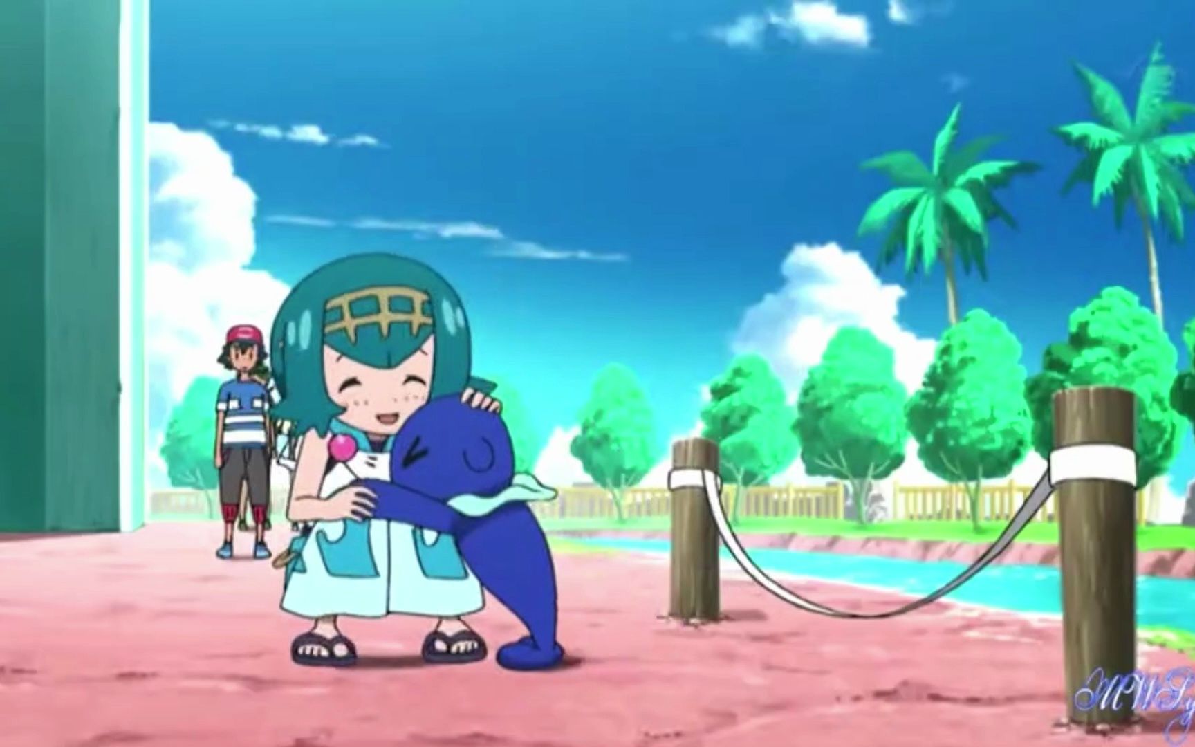 球球海狮最喜欢水莲啦