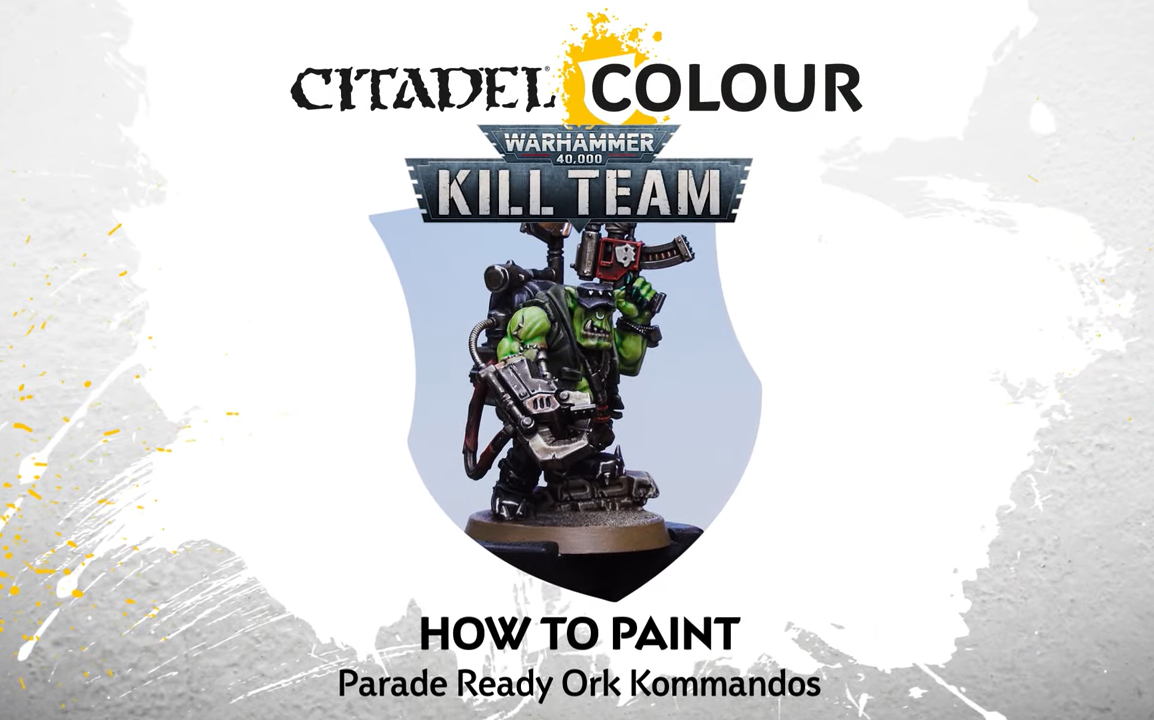 [图]How to Paint: Parade Ready Ork Kommandos 战锤 40k 杀戮小队 兽人 特战小子 阅兵级