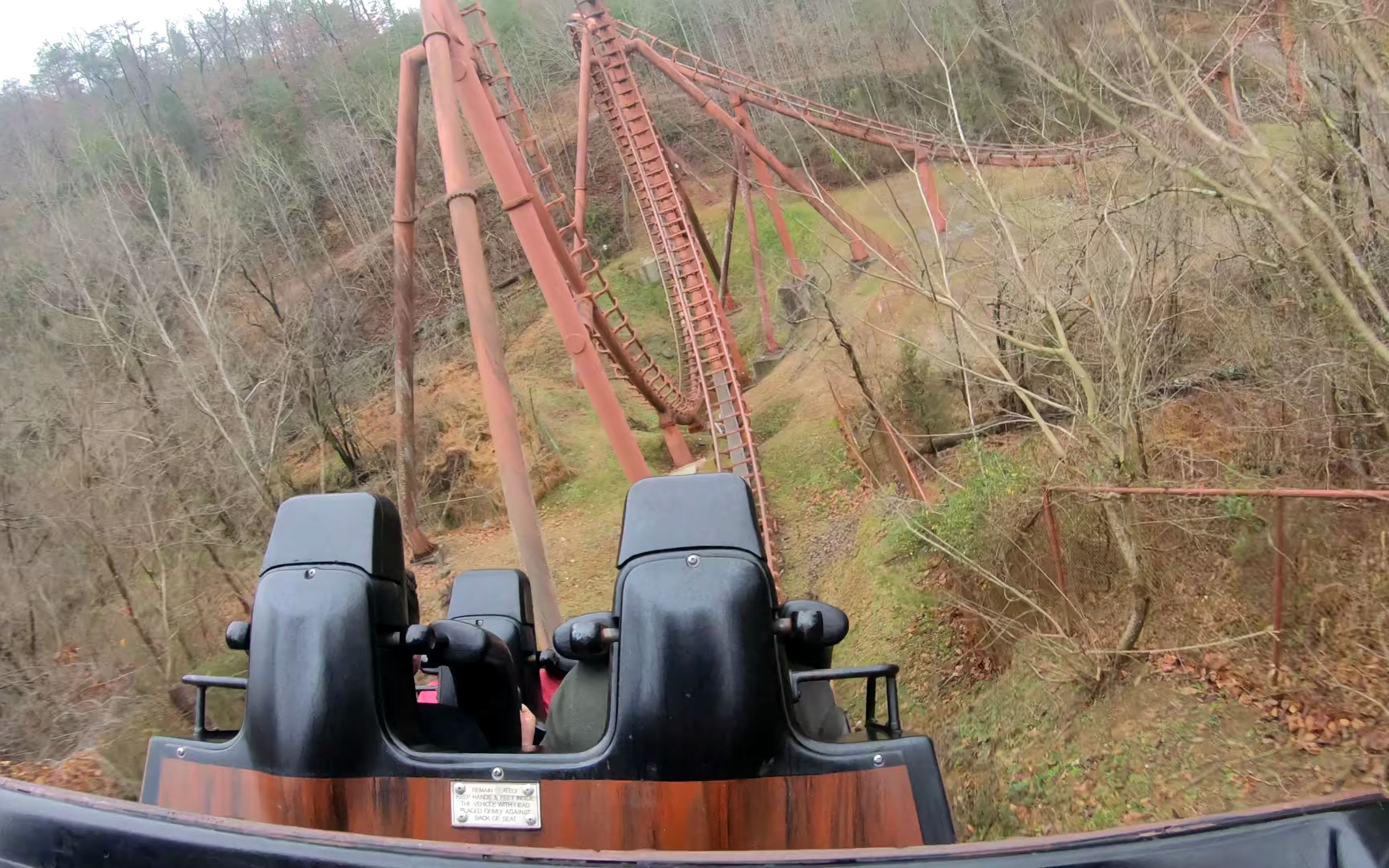 【4k60帧】后排视角:田纳西龙卷风(tennessee tornado)过山车|多莉山