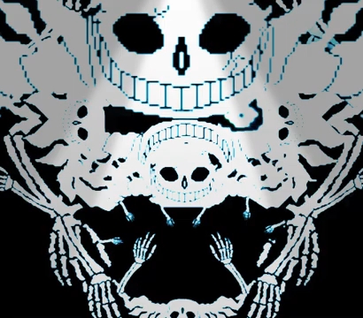 【help_tale】omega sans/極端衫 (18 bones) phase 1