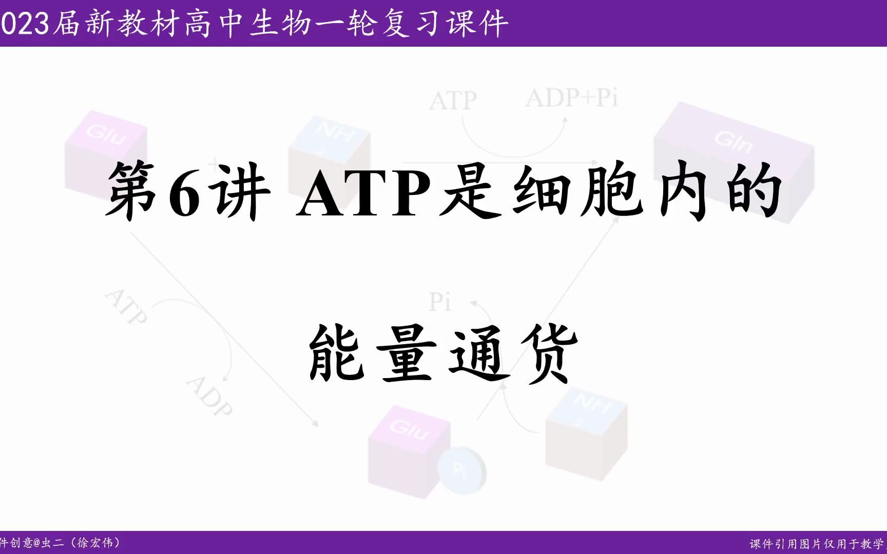 [图]第6讲 ATP 是细胞内的能量通货