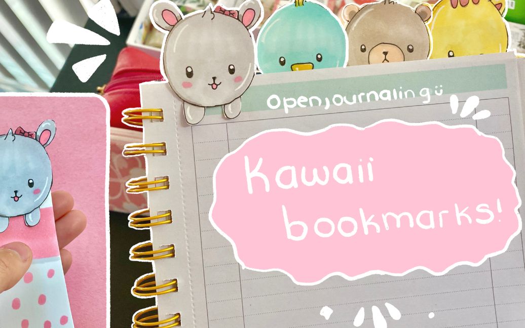 可爱手绘自制小书签 kawaii bookmarks哔哩哔哩bilibili