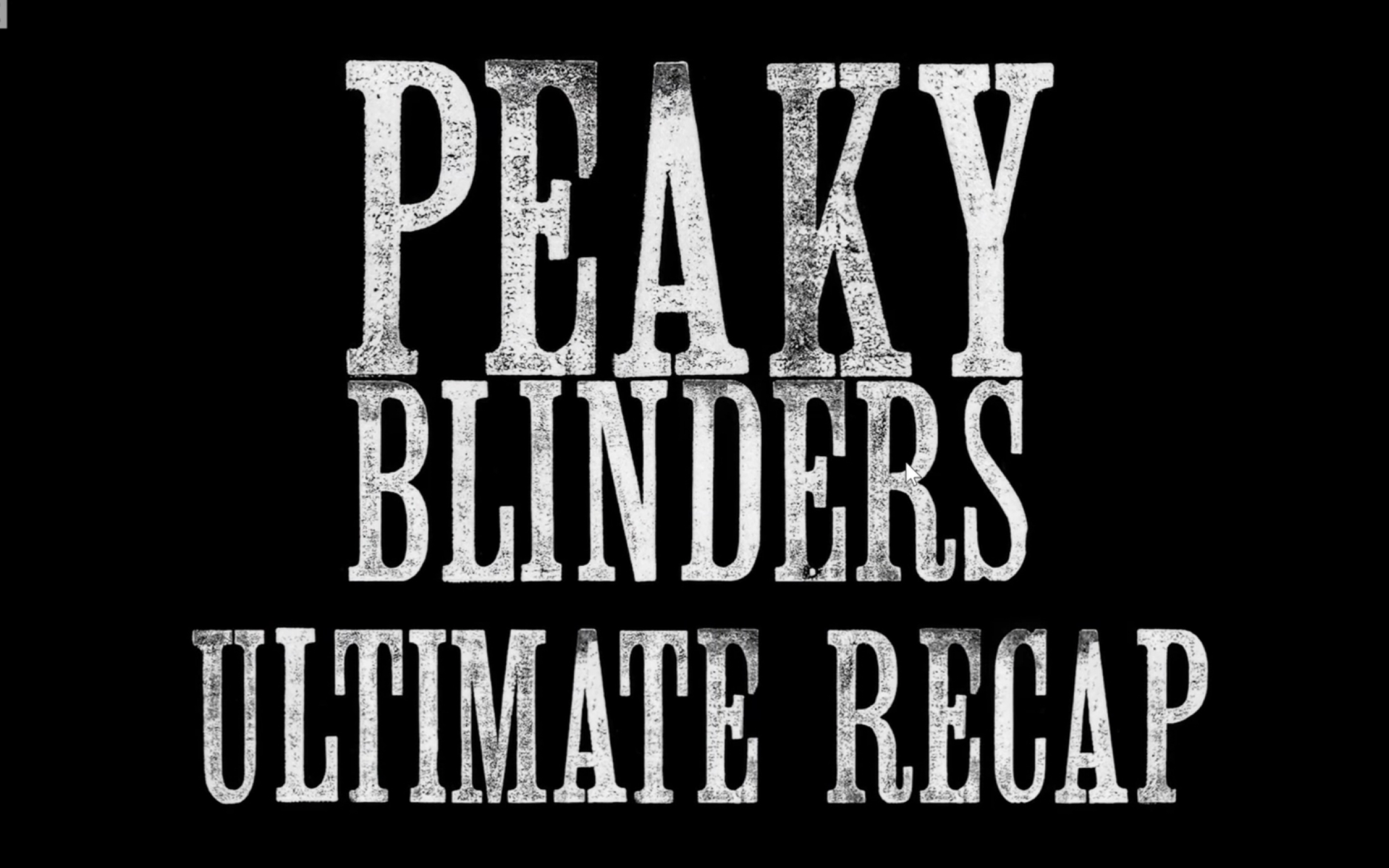 peakyblinders浴血黑帮前五季前情提要准备好第六季了吗