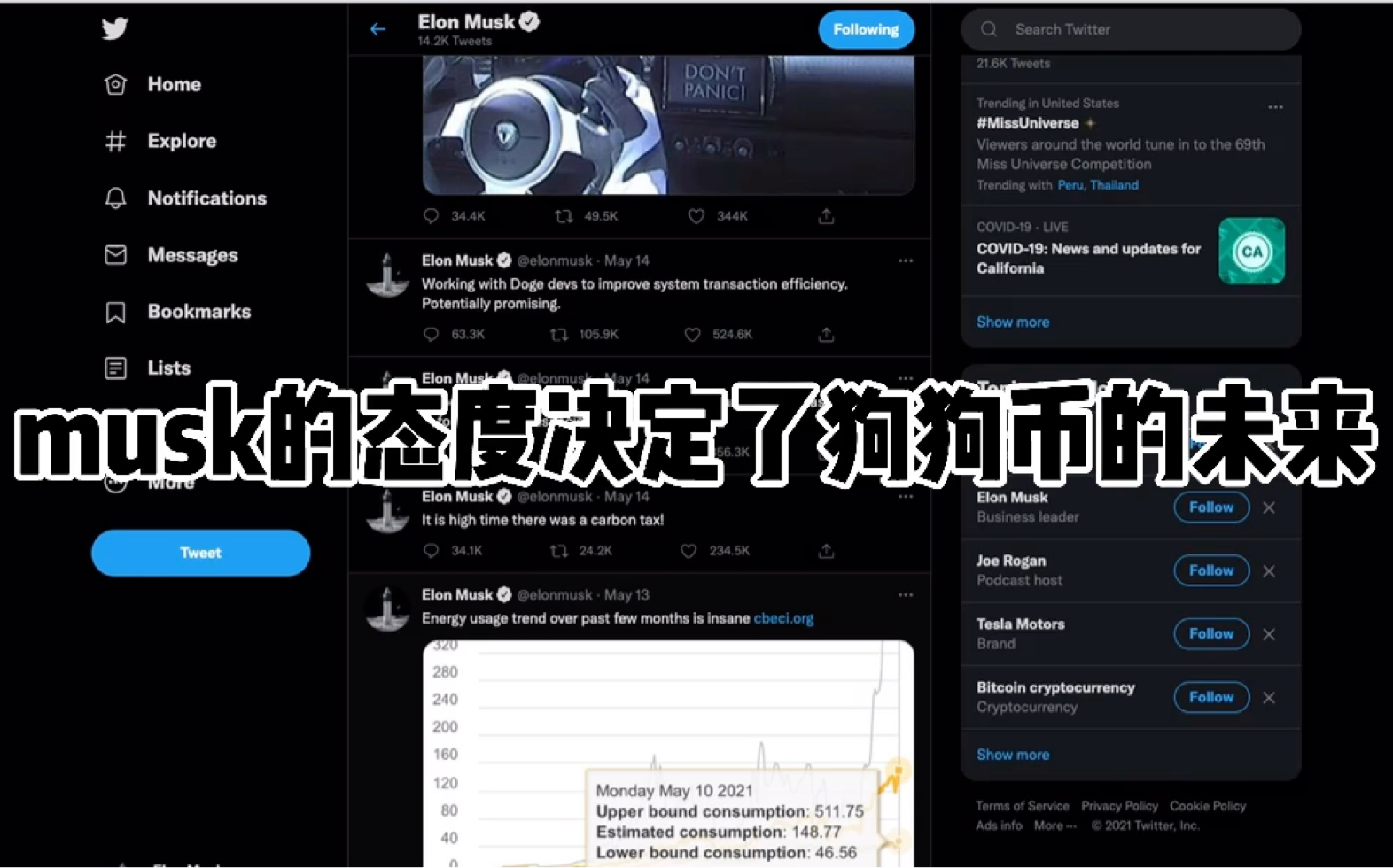 全程干货,马斯克的态度决定狗币的未来哔哩哔哩bilibili