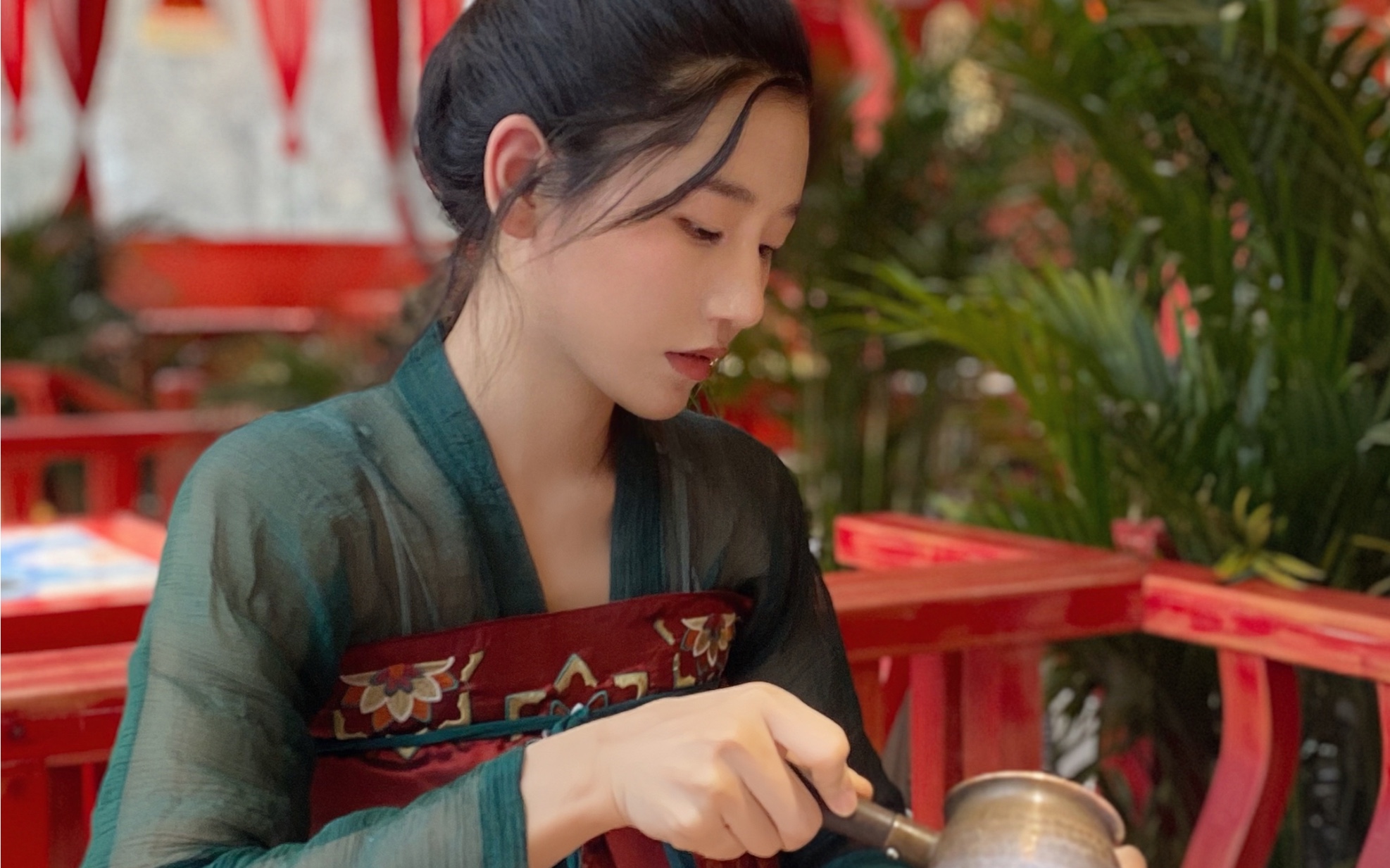 第一次穿汉服竟然是去喝茶的店里免费蹭的!