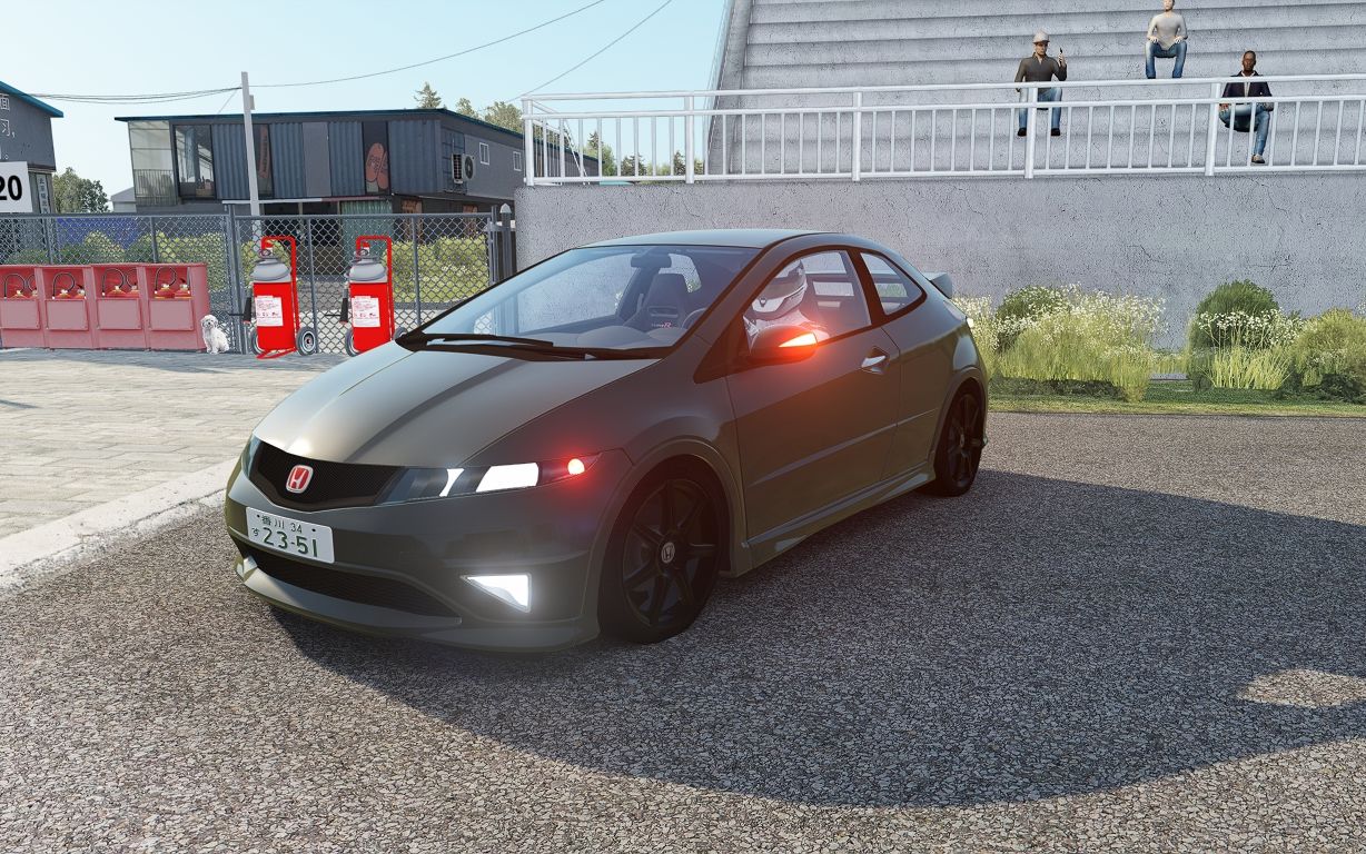 锐思honda_civic_fn2跑圈