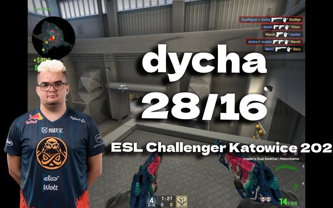 【CSGO】POV ENCE dycha (28/16) vs Bravado (NUKE) @ESL Challenger Katowice 2023CSGO