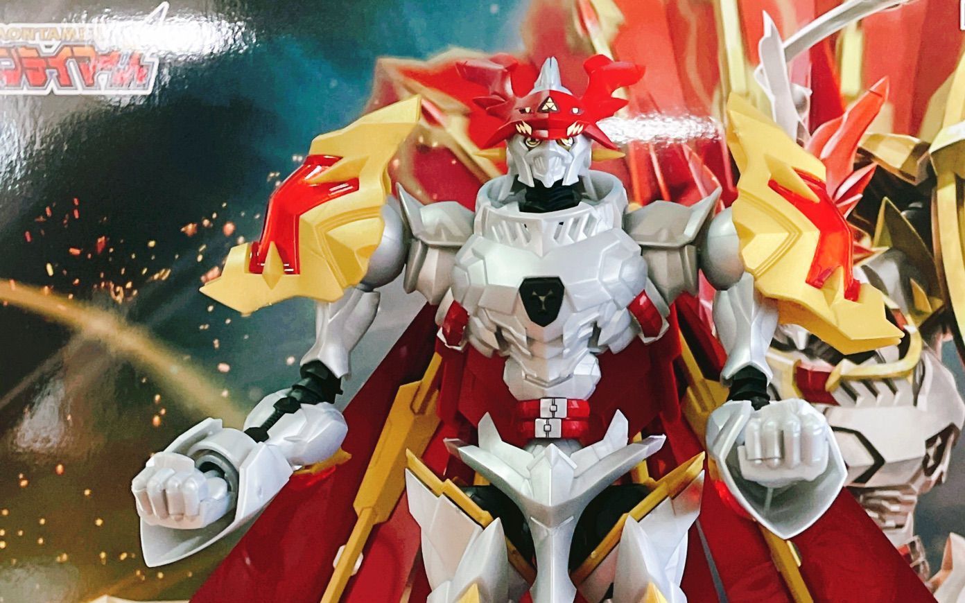 万代 frs 红莲骑士兽 数码宝贝拼装模型,童年回忆