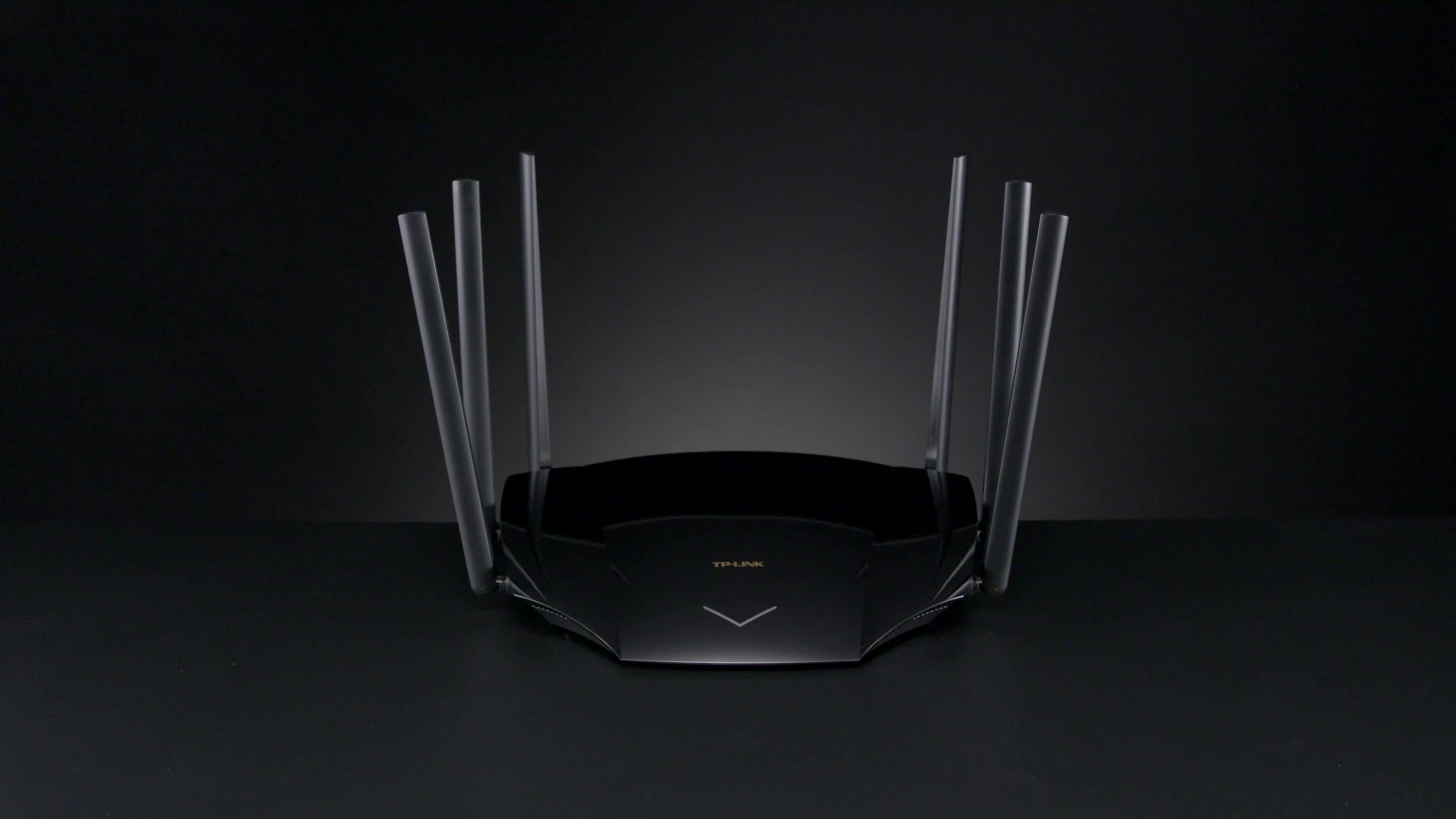 tplinkwifi6tlxdr5430易展版黑色跑车路由器产品实拍广告片